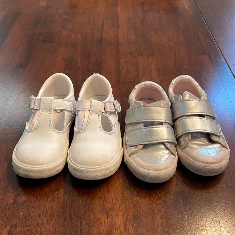 2 Pairs Girls Keds Size 9.5